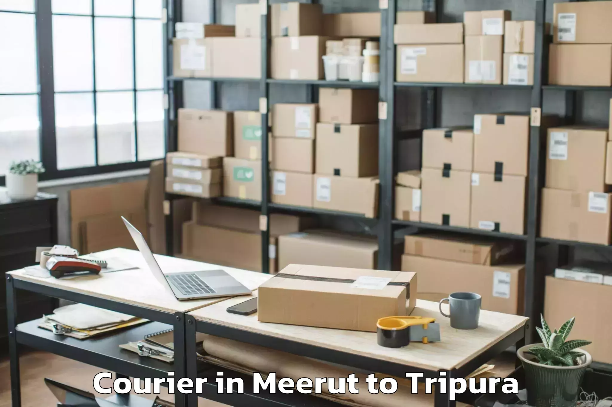 Book Meerut to Nit Agartala Courier Online